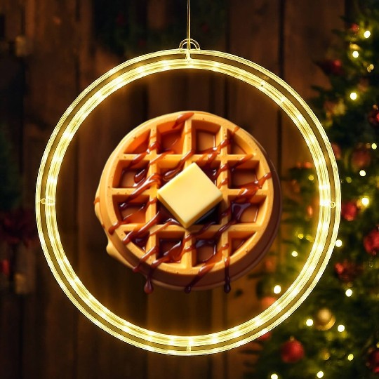 Waffle Funny Lazy Easy Halloween Costume LED Christmas Window Lights