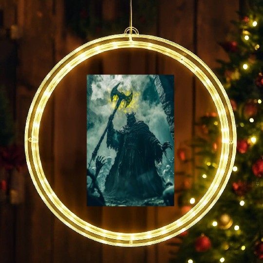 Dark Necromancer Rises LED Christmas Window Lights