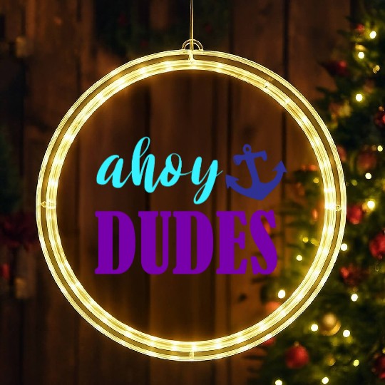 Ahoy Dudes Nautical Summer LED Christmas Window Lights