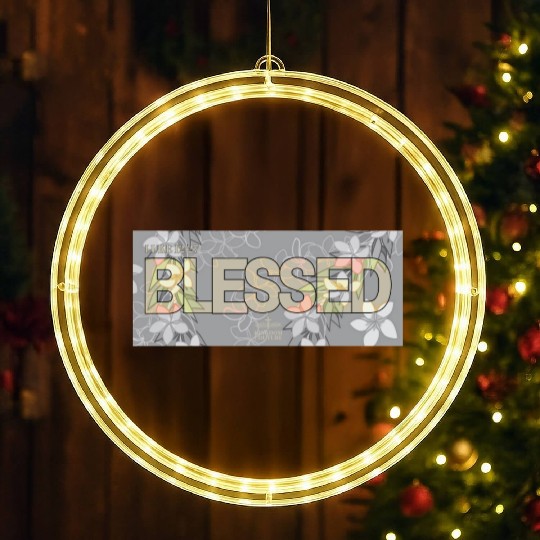 Blessed Hawaiian Maile Plumeria LED Christmas Window Lights