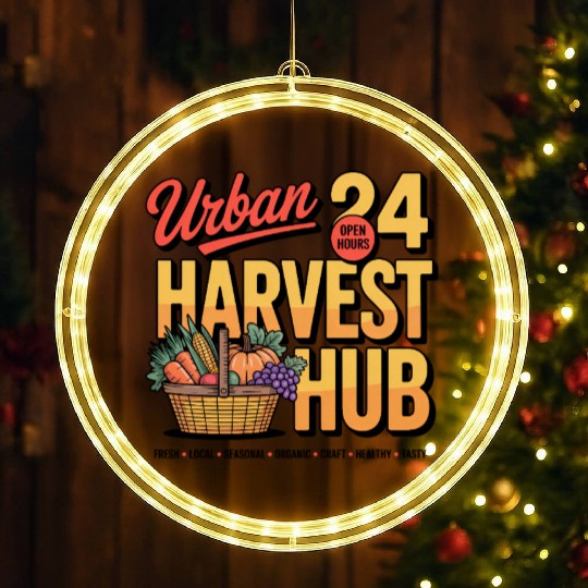 Urban Harvest Hub Vintage Design LED Christmas Window Lights