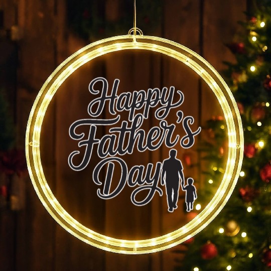 Happy Father’s Day – Stylish Typography Design LED Christmas Window Lights