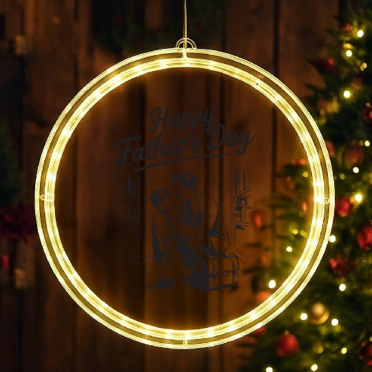 Happy Father’s Day – Stylish Typography Design LED Christmas Window Lights