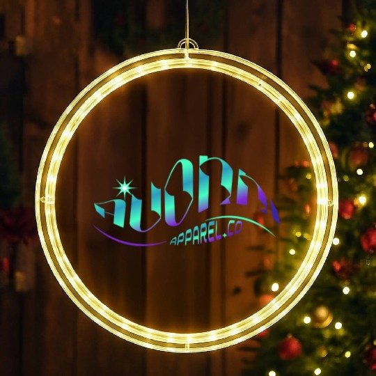 Galactic Adventure Typography Design LED Christmas Window Lights