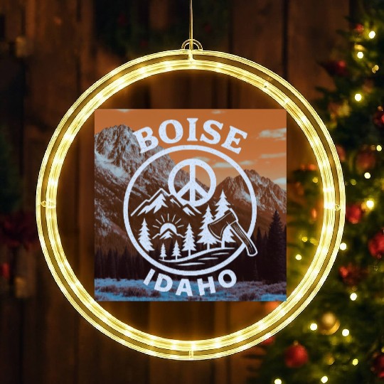 Boise, Idaho (O) LED Christmas Window Lights