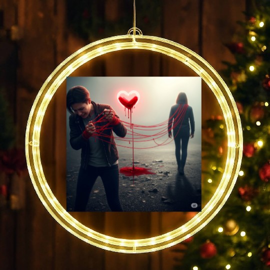 The Bleeding Heart LED Christmas Window Lights