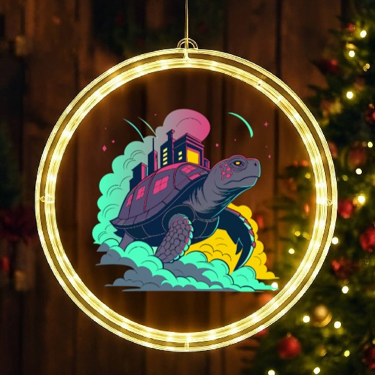 Factory City Turtle LED Christmas Window Lights