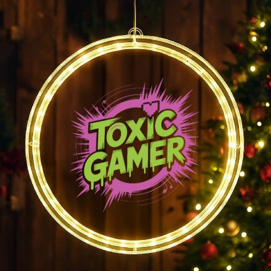 Toxic Gamer LED Christmas Window Lights