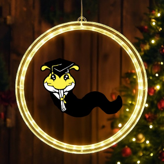 Caterpillar school graduation passed College proud LED Christmas Window Lights