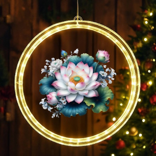 Lotus and Flowers Blossom LED Christmas Window Lights