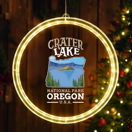 Crater Lake National Park US Oregon LED Christmas Window Lights