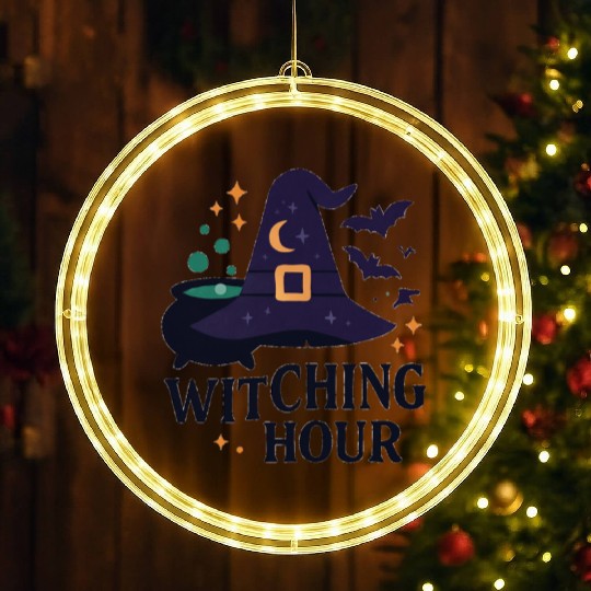 Witching Hour Night Scene Design LED Christmas Window Lights