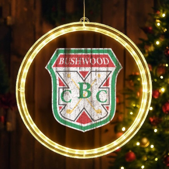 Vintage Bushwood Country Club Crest LED Christmas Window Lights