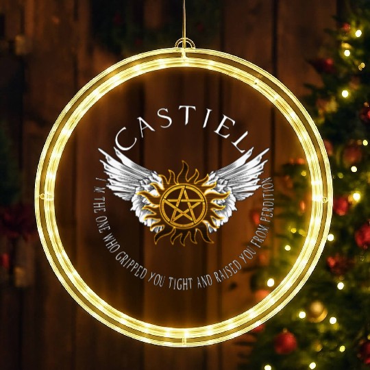Castiel Protection Symbol LED Christmas Window Lights