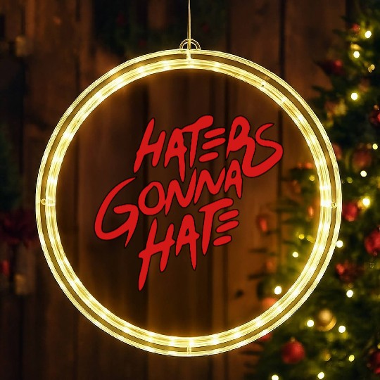 haters gonna hate LED Christmas Window Lights