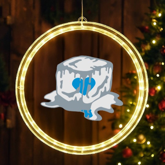 Ice Cube Heart LED Christmas Window Lights