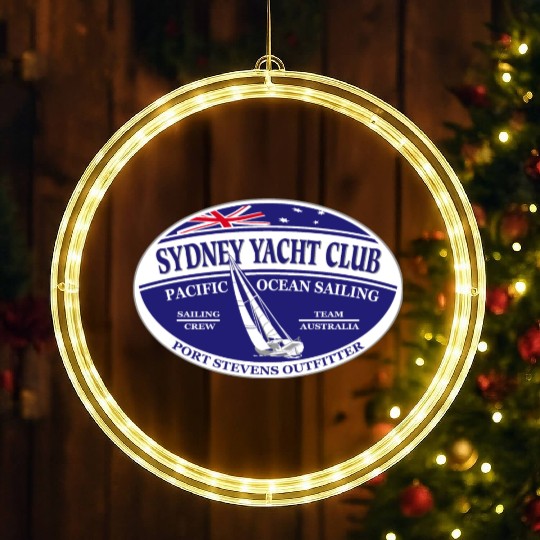 Pacific ocean sailing - Sydney Yacht Club LED Christmas Window Lights