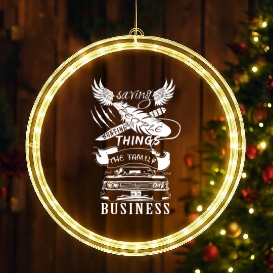 Supernatural - Saving people hunting things LED Christmas Window Lights