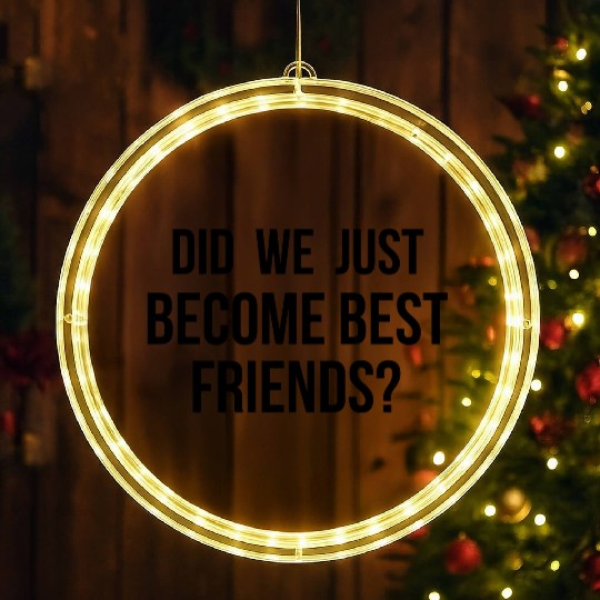 Did we just become best friends LED Christmas Window Lights