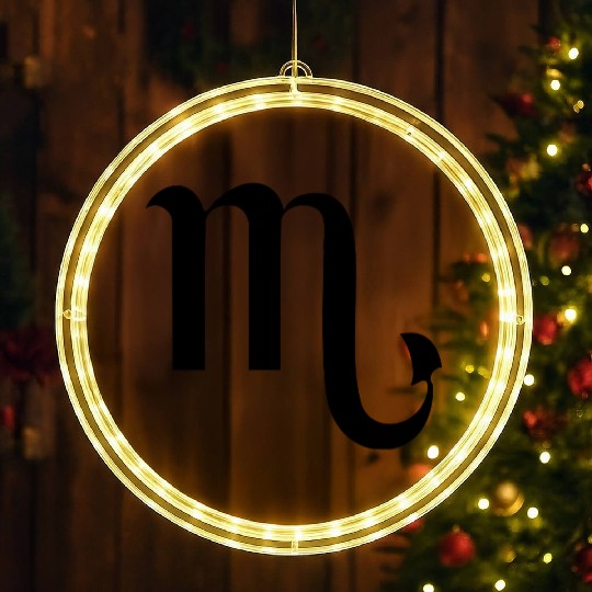 ★♥Best Star Sign Scorpio Symbol-Love Scorpio♥★ LED Christmas Window Lights