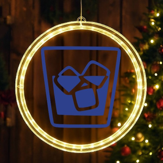 Alcohol and Ice LED Christmas Window Lights