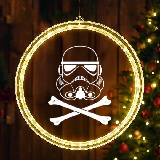 Storm Trooper Skull and Bones LED Christmas Window Lights
