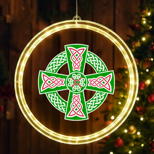Celtic cross LED Christmas Window Lights