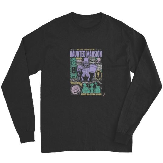 Vintage Retro The Haunted Mansion Disneyland Halloween Spooky Month Spooky Season Long Sleeves