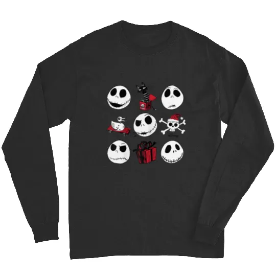 disneys The Nightmare Before Christmas Jack Christmas Grid Long Sleeves