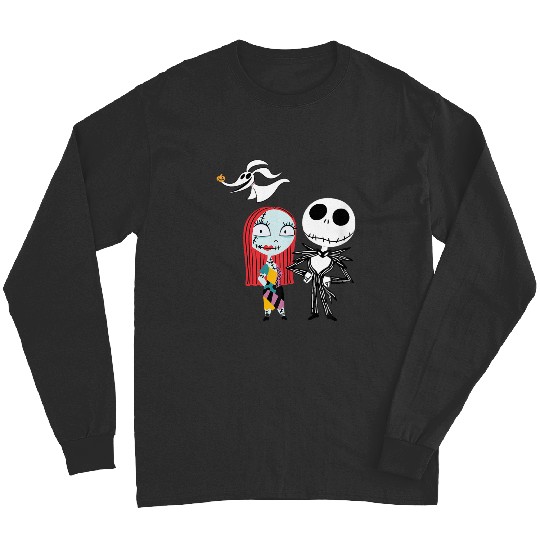 disneys Nightmare Before Christmas Dark Jack Sally Long Sleeves