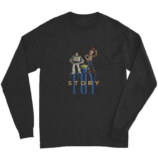 disneys pixars Toy Story Woody Buzz Alien Simple Text Long Sleeves