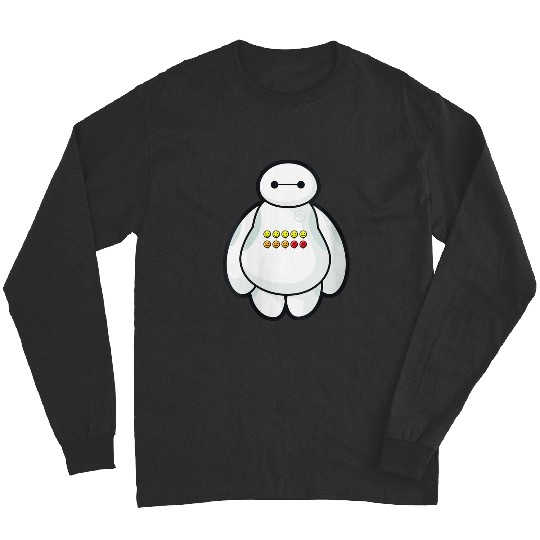 disneys Big Hero 6 Baymax Displaying Different Levels Of Pain Long Sleeves