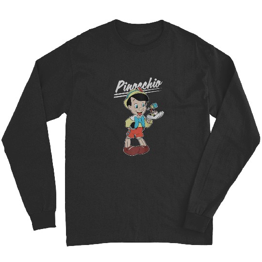 disneys Pinocchio And Jiminy Cricket Raglan Long Sleeves