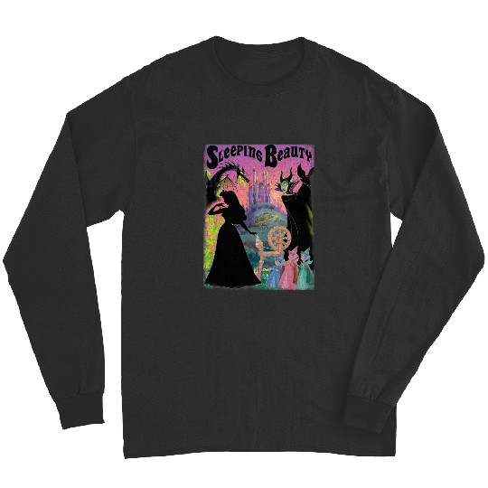 Disney Sleeping Beauty Aurora Maleficent Poster Long Sleeves