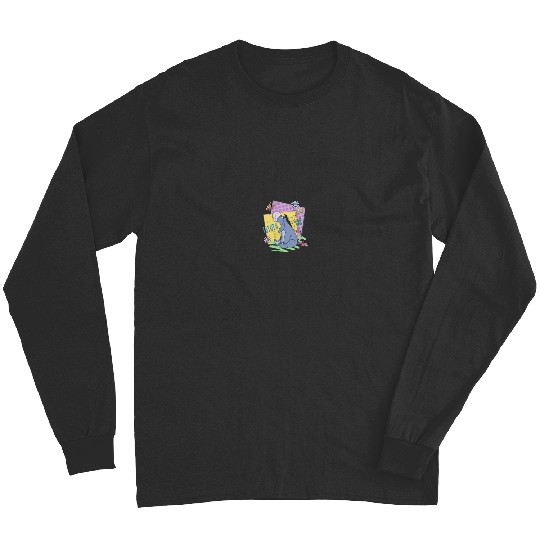 Disney Winnie The Pooh Eeyore Retro Butterflies Poster Long Sleeves
