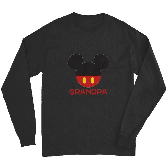 Disney Mickey Mouse Icon Shorts Grandpa Father’s Day Long Sleeves