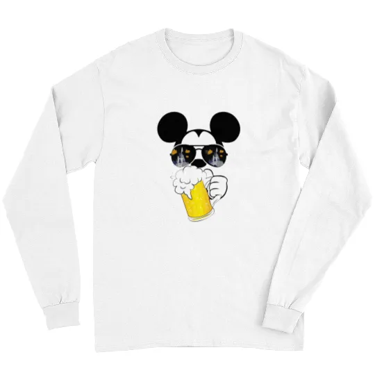Mickey Beer Minnie, Epcot Drinking Around The World , Drinking Around the world checklist, Disney Couple s Long Sleeves