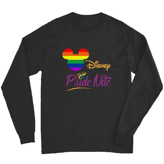 Mickey Mouse Lgbt Flag Rainbow Long Sleeves, Disneyland After Dark Pride Nite, Mickey Pride Rainbow Long Sleeves