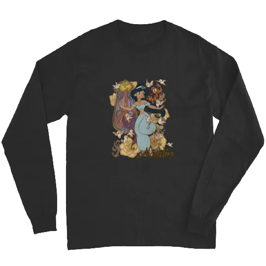 Vintage Princess Jasmine Alladin Long Sleeves,Disney Character Long Sleeves