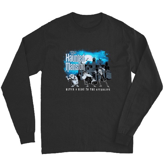 Hitch A Ride To The Afterlife Hitchhiking Ghosts Long Sleeves, Disney The Haunted Mansion Long Sleeves