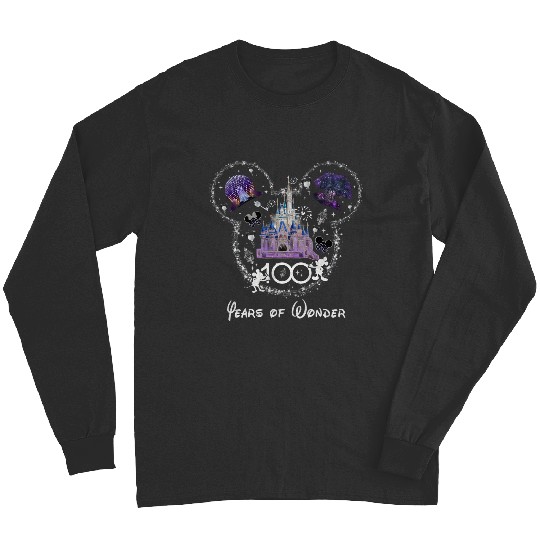 Disney 100 Years of Wonder Long Sleeves, Disneyland 100th Anniversary Long Sleeves