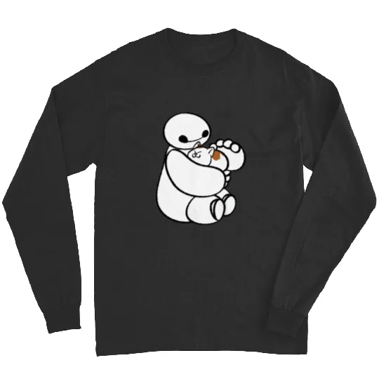 Lovely Baymax With Cat Long Sleeves, Baymax With Cat Disney Long Sleeves, Baymax Long Sleeves, Big Hero 6 Long Sleeves, Disney Gift