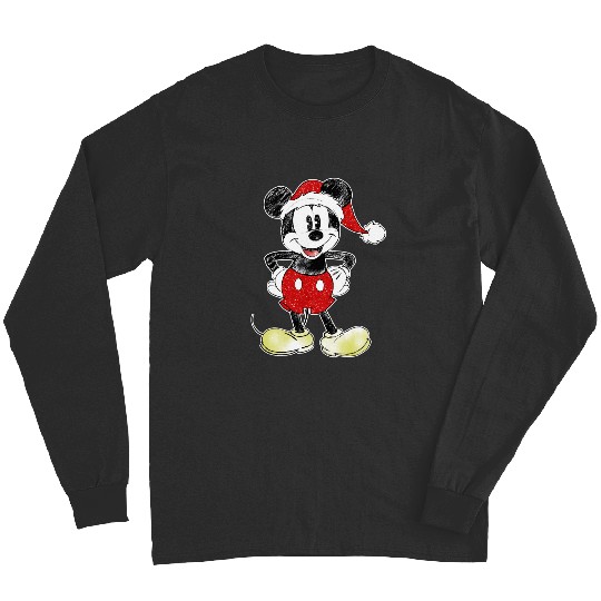 Disney Mickey Mouse Long Sleeves Christmas Santa Claus Long Sleeves
