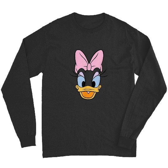 Disney Daisy Duck Big Face Long Sleeves, Daisy Duck Big Portrait Long Sleeves