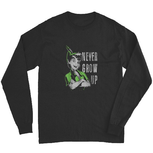 Discover Disney Peter Pan Never Grow Up Vintage Portrait Long Sleeves