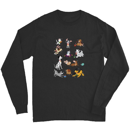 Discover Disney Pets Movie Dogs Group Jumble Long Sleeves