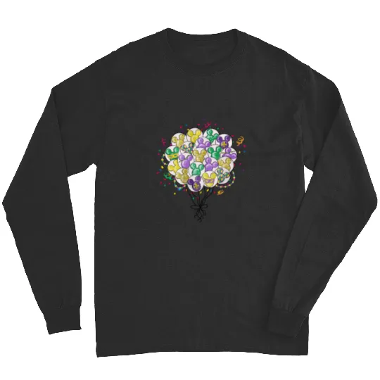 Disney Mardi Gras Long Sleeves, Disney Balloon Mardi Gras Long Sleeves,