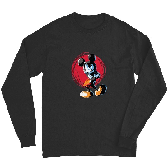Discover Retro Disney Mickey Angry Long Sleeves, Disney Mickeyu Mouse Long Sleeves