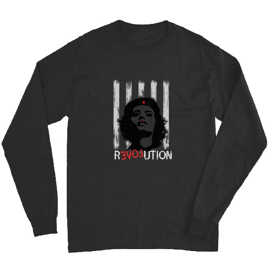 Discover che revolution cuba love flag us woman ANTI-DISNEY demo Long Sleeves