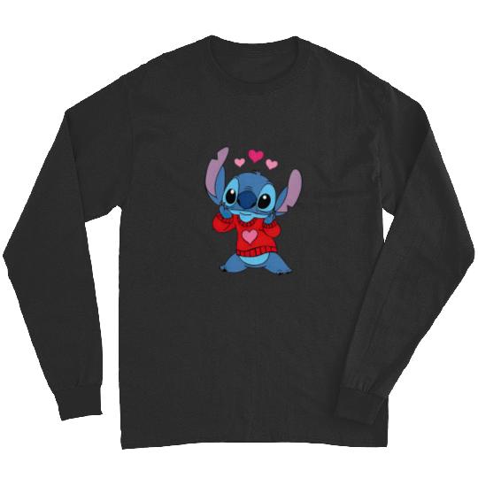 Stitch Valentines Day Long Sleeves, Stitch Long Sleeves, Disney Valentine Long Sleeves